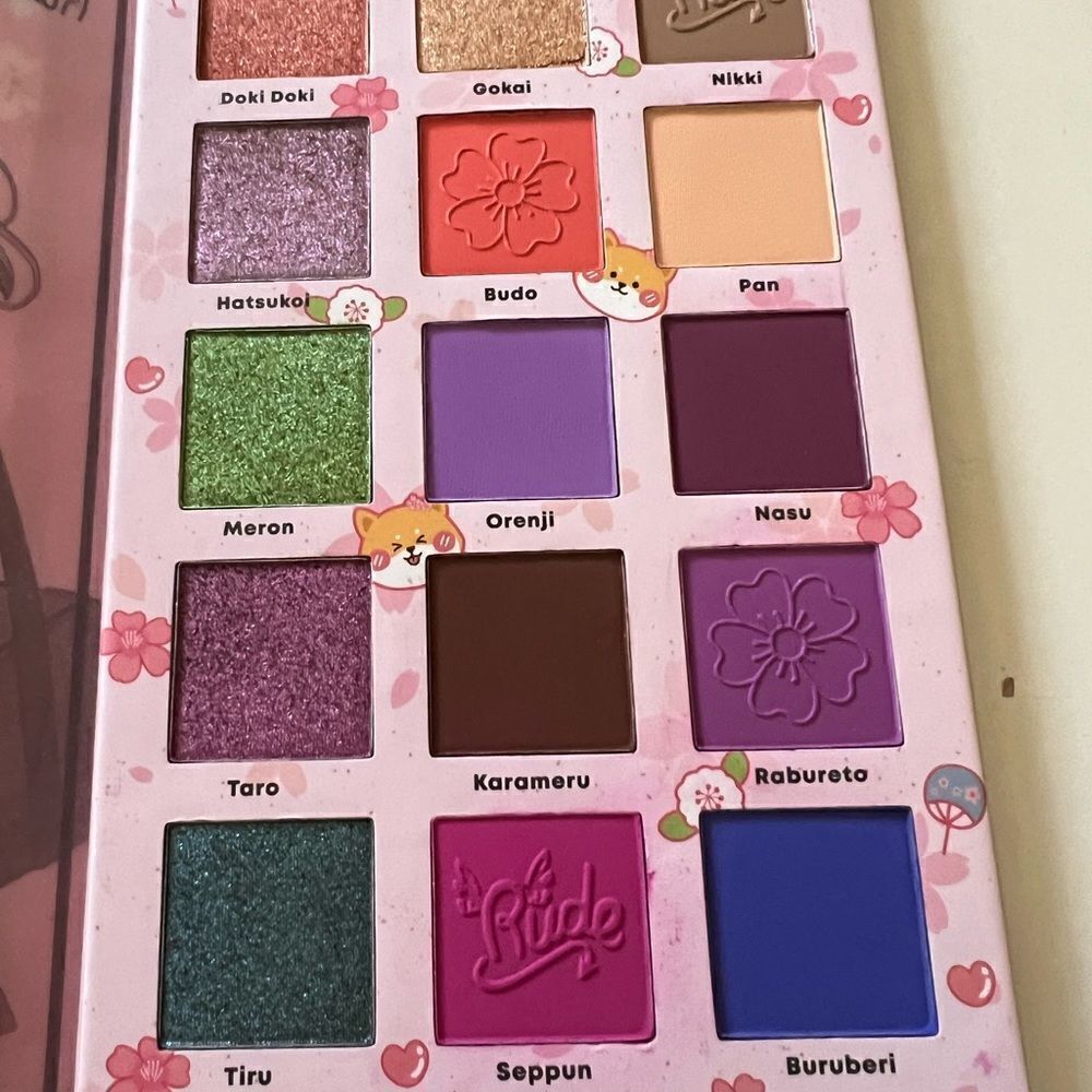 Rude Anime Pressed Pigment and Shadow Palette